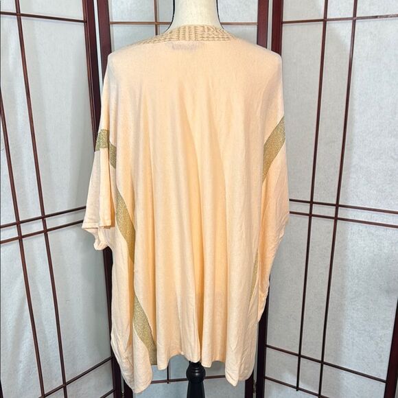 Pink Boxy Tunic with Bib Collar and Embellishments - Picture 3 of 9